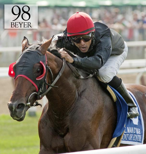 Point of Entry wins the Man O'War Point of Entry wins the Man O'War